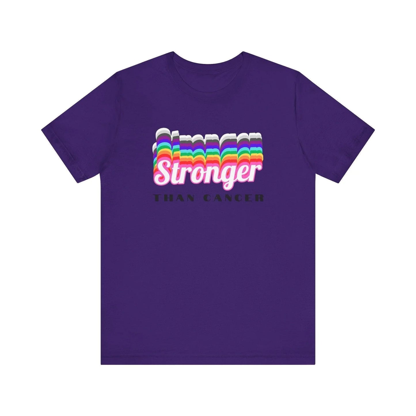💪 Stronger Than Cancer 🎗️ Unisex Jersey Tee ✨ Show your support, wear your strength. - Whippie's