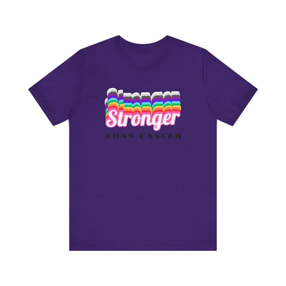 💪 Stronger Than Cancer 🎗️ Unisex Jersey Tee ✨ Show your support, wear your strength. - Whippie's