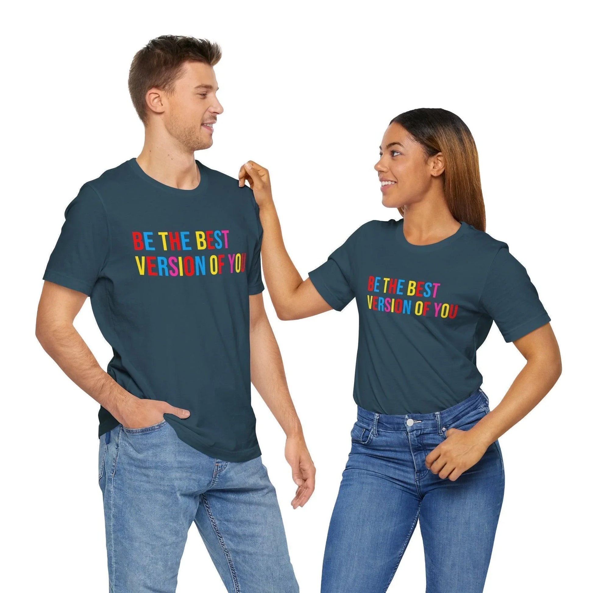 ✨ BE THE BEST VERSION OF YOU ✨ Unisex Jersey Tee 🌈 - Whippie's
