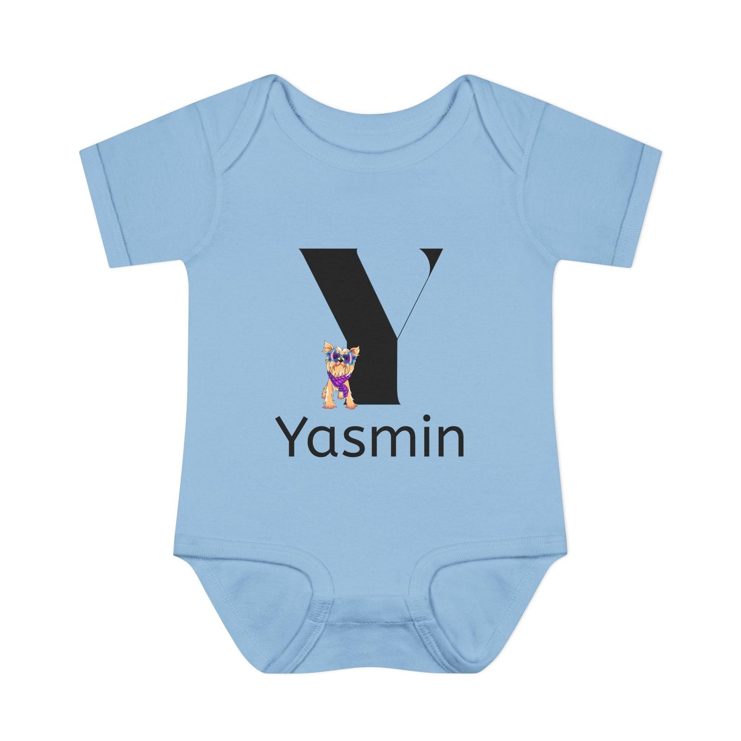 Alphabet Adventures: Letter Y - Yappy Yorkie Baby Onesie - Personalizable - Whippie's
