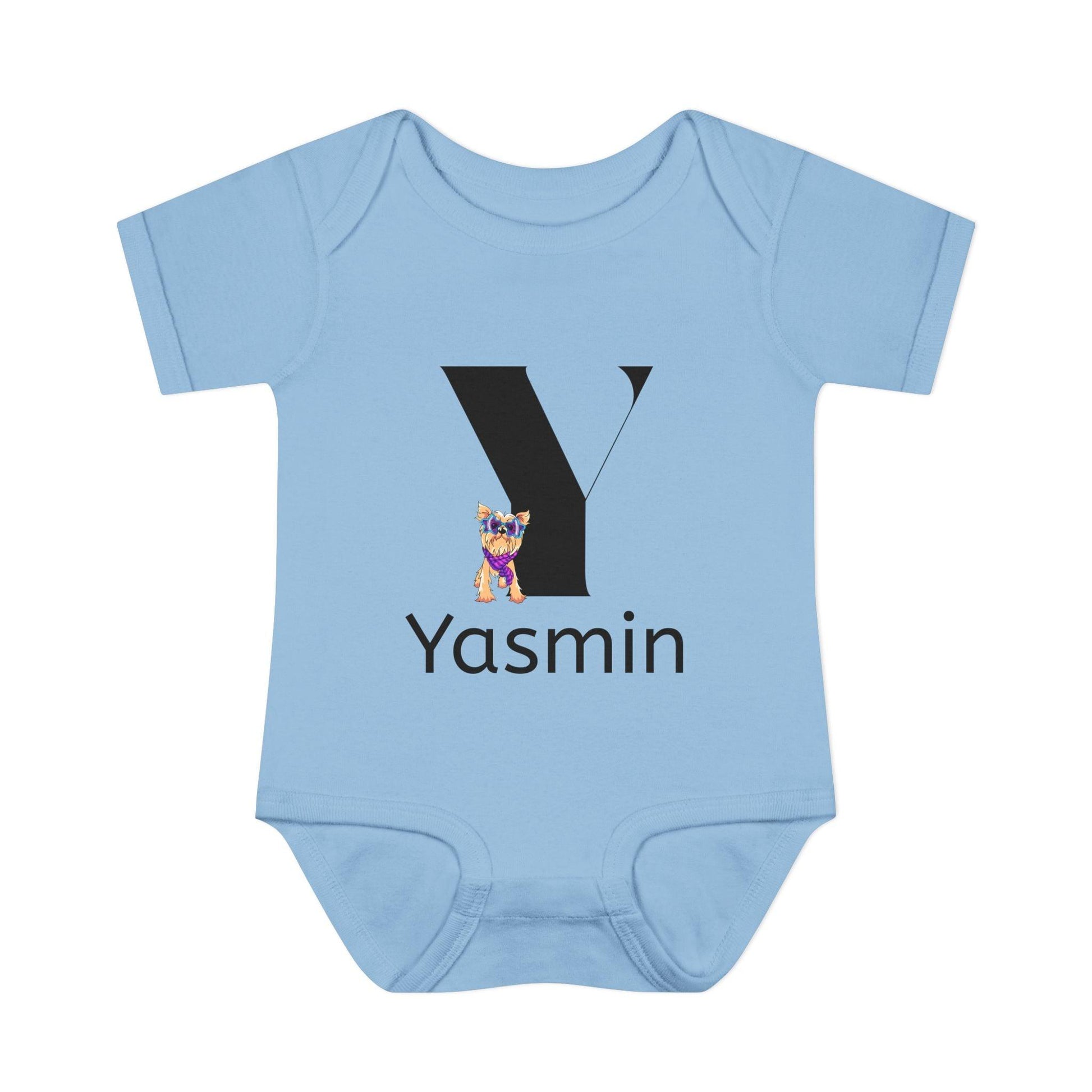Alphabet Adventures: Letter Y - Yappy Yorkie Baby Onesie - Personalizable - Whippie's