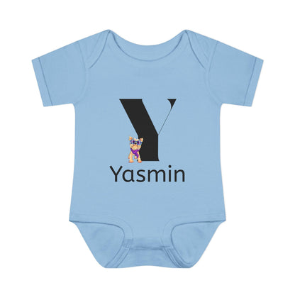 Alphabet Adventures: Letter Y - Yappy Yorkie Baby Onesie - Personalizable - Whippie's