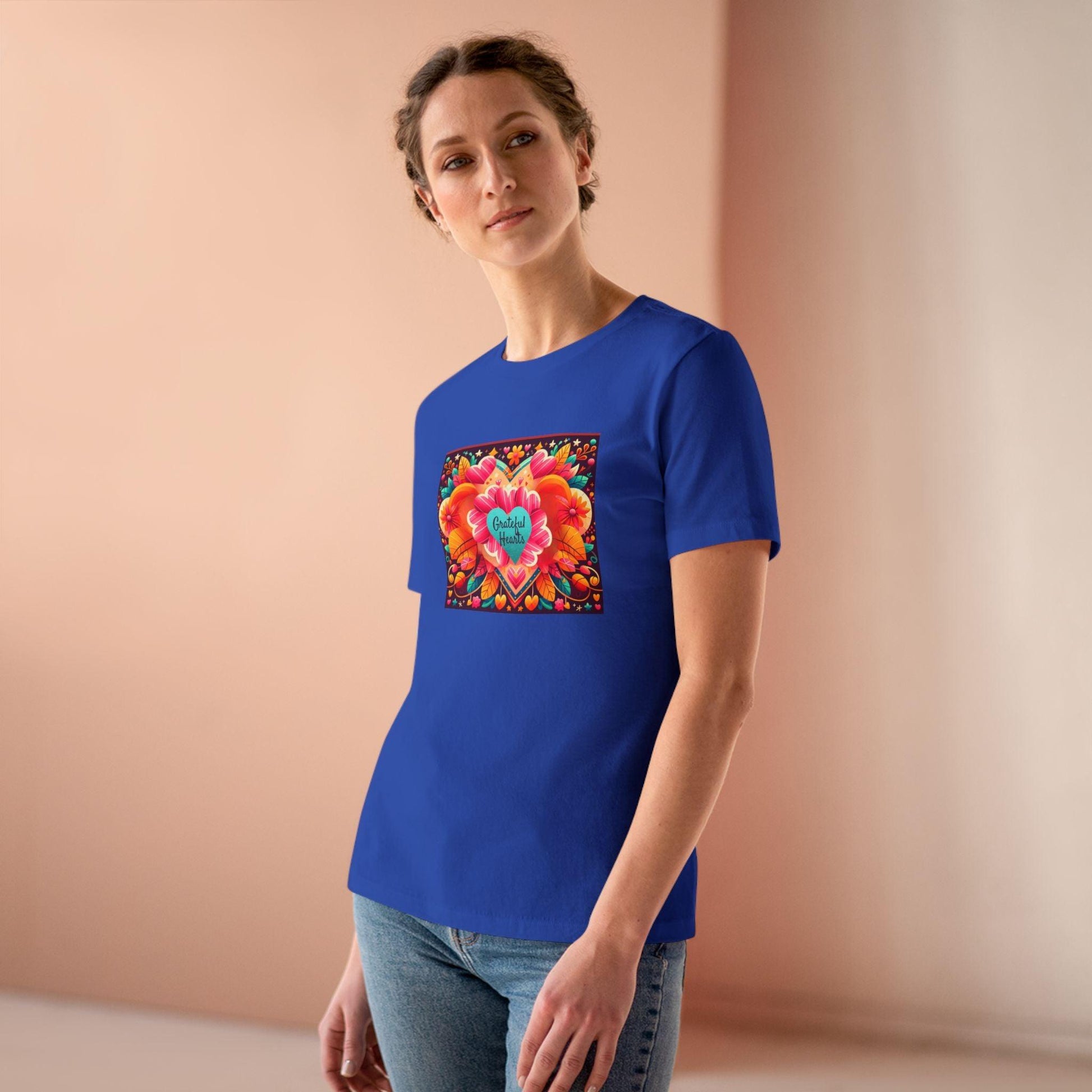 Grateful Hearts - A Celebration of Love and Gratitude 🧡💛❤️ - Women's Softstyle Tee - Whippie's