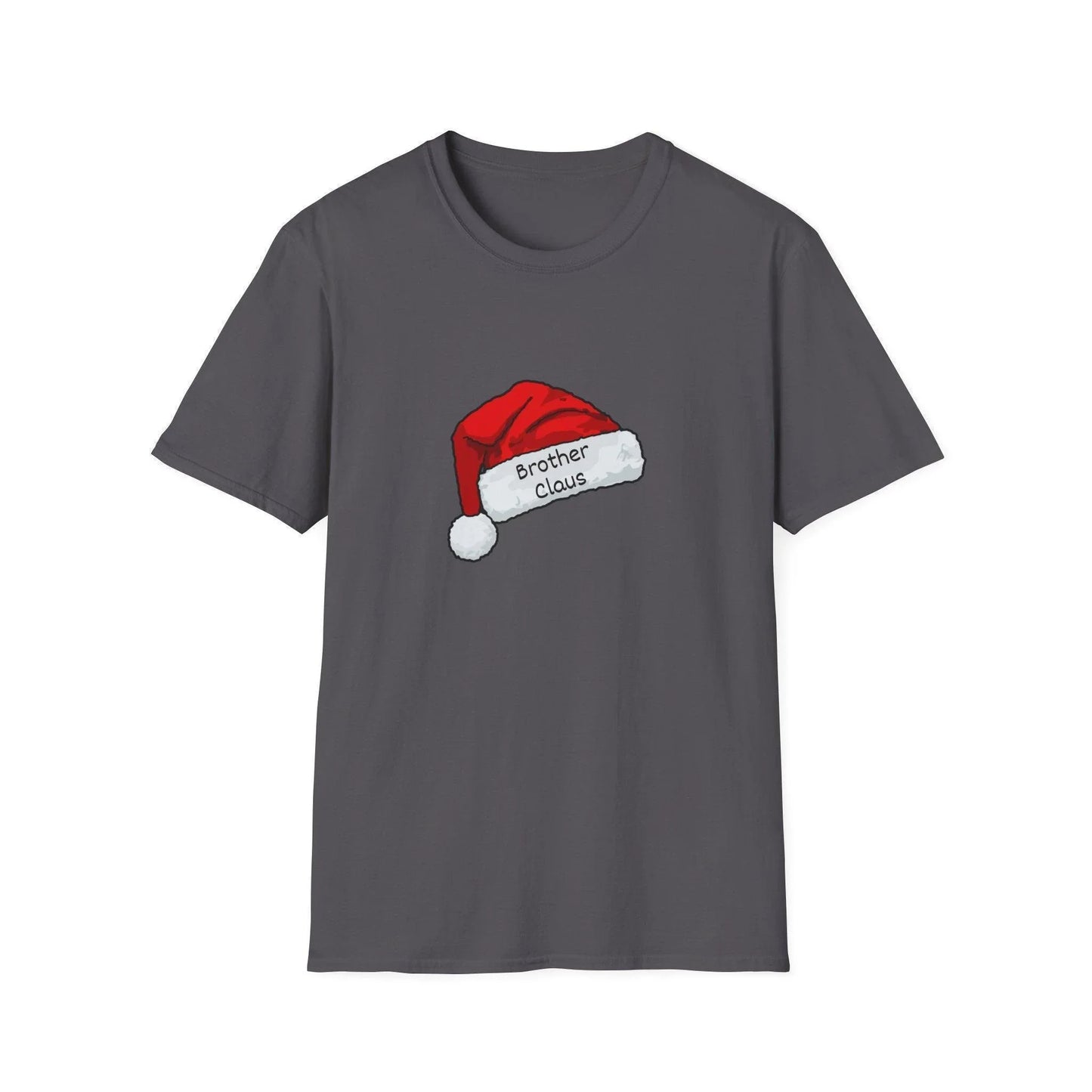 Brother Claus: The Coolest Santa in Town 🎅- Mens Softstyle T-shirt - Whippie's