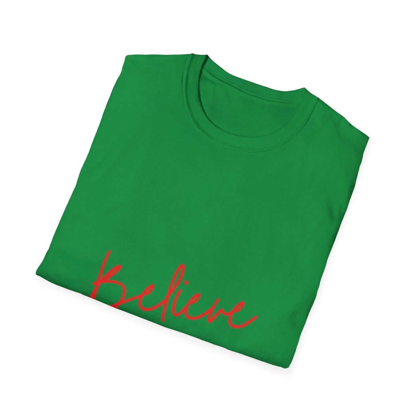Believe ✨ Spread the Magic of Christmas! 🎅🎄 - Unisex Softstyle T-shirt - Whippie's
