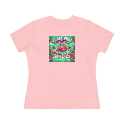 Flamingo is My Spirit Animal - Women's Softstyle Tee - Whippie's