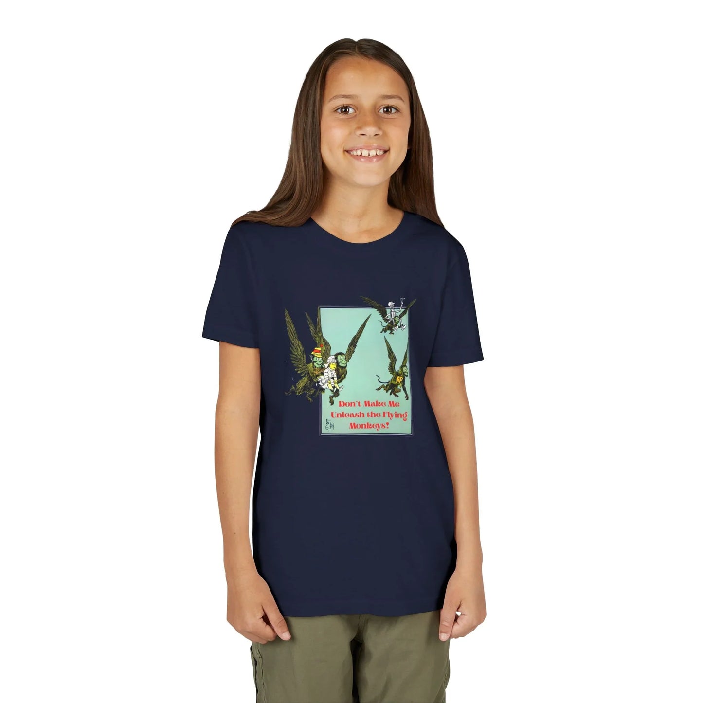 Wizard of Oz Don't Make Me Unleash the Flying Monkeys - Youth T-shirt - Whippie's