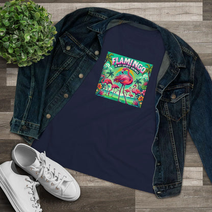 Flamingo is My Spirit Animal - Women's Softstyle Tee - Whippie's