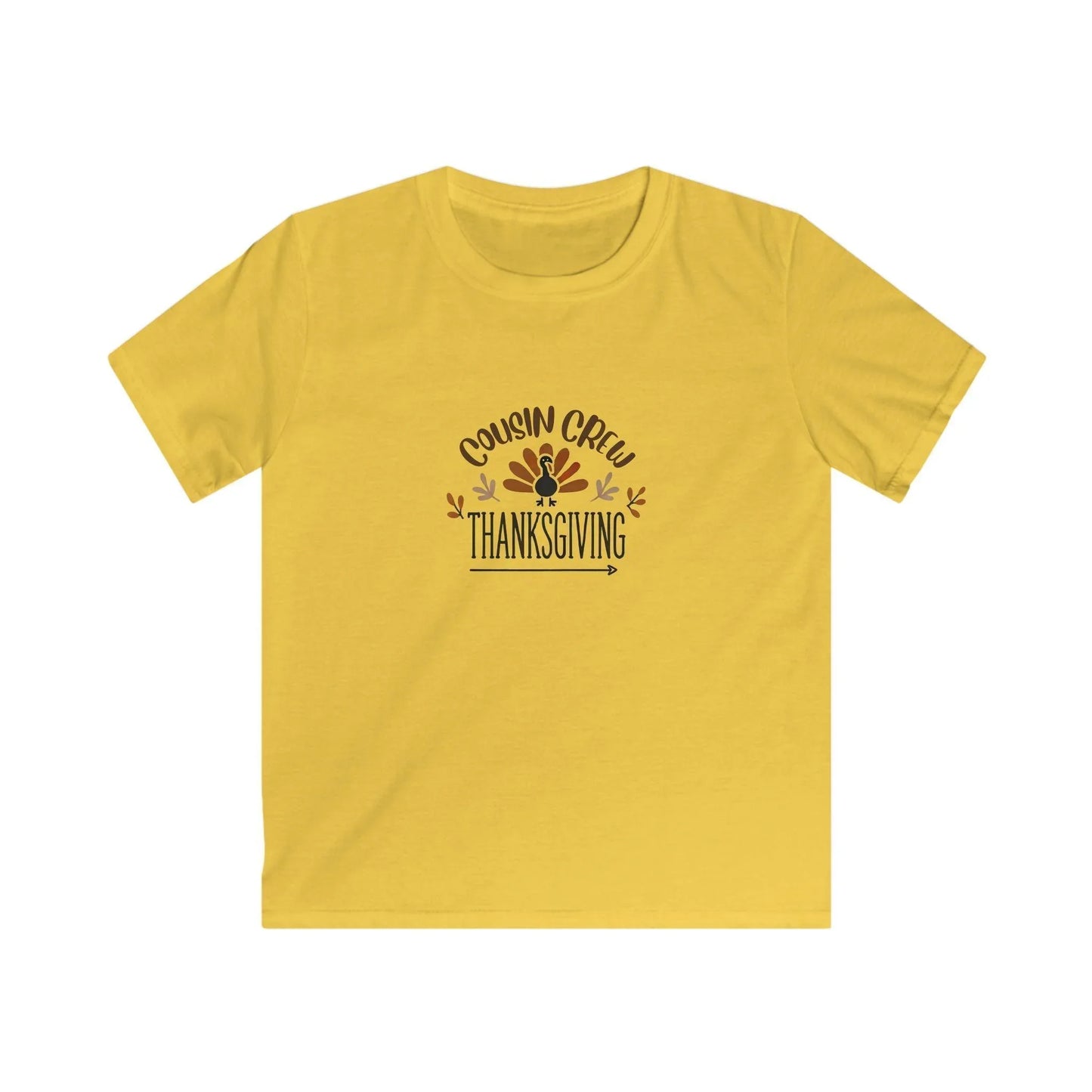 Thanksgiving Cousin Crew - Kids Softstyle Tee - Whippie's
