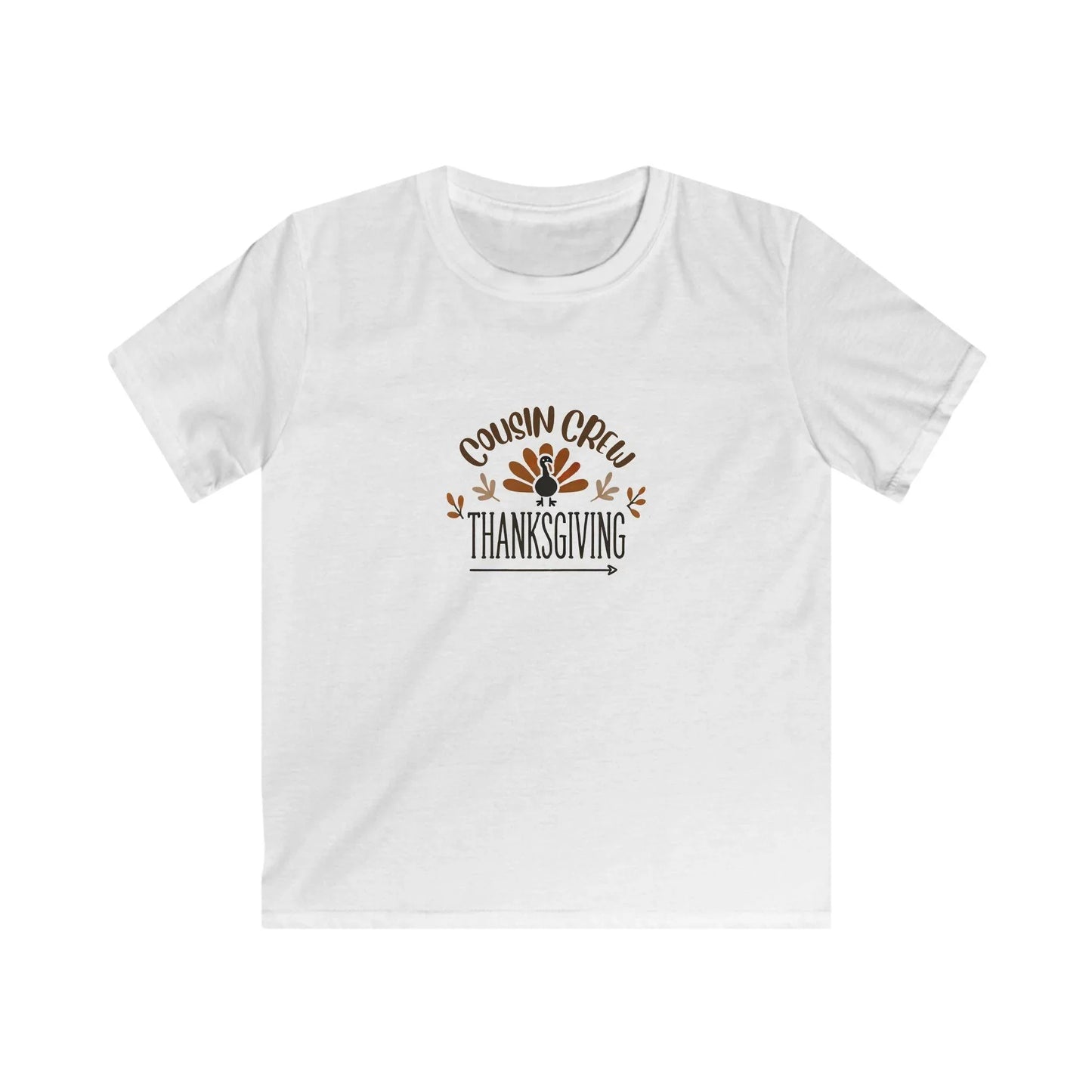 Thanksgiving Cousin Crew - Kids Softstyle Tee - Whippie's