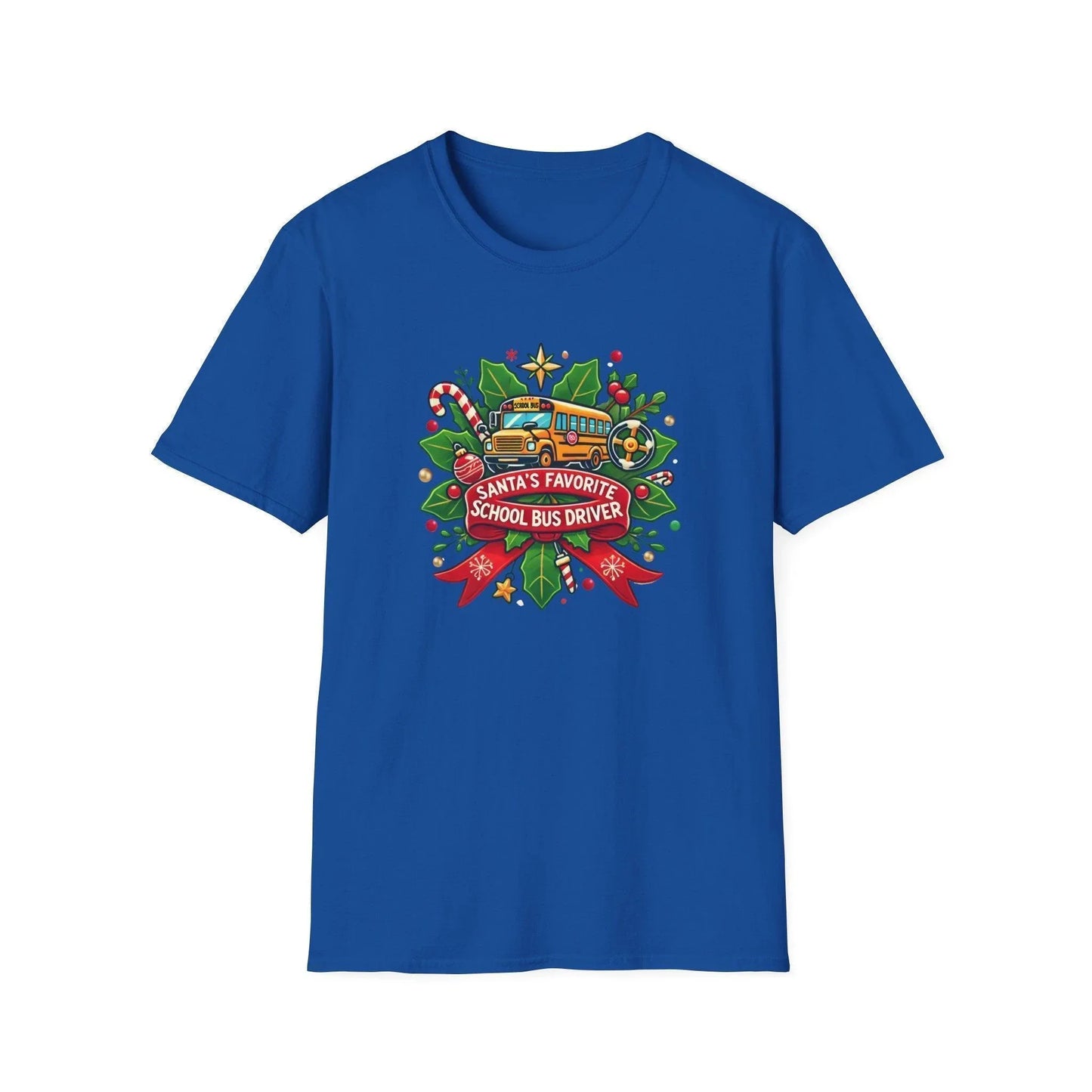 Santa's Favorite School Bus Driver Unisex Tee 🚌🎅 - Whippie's