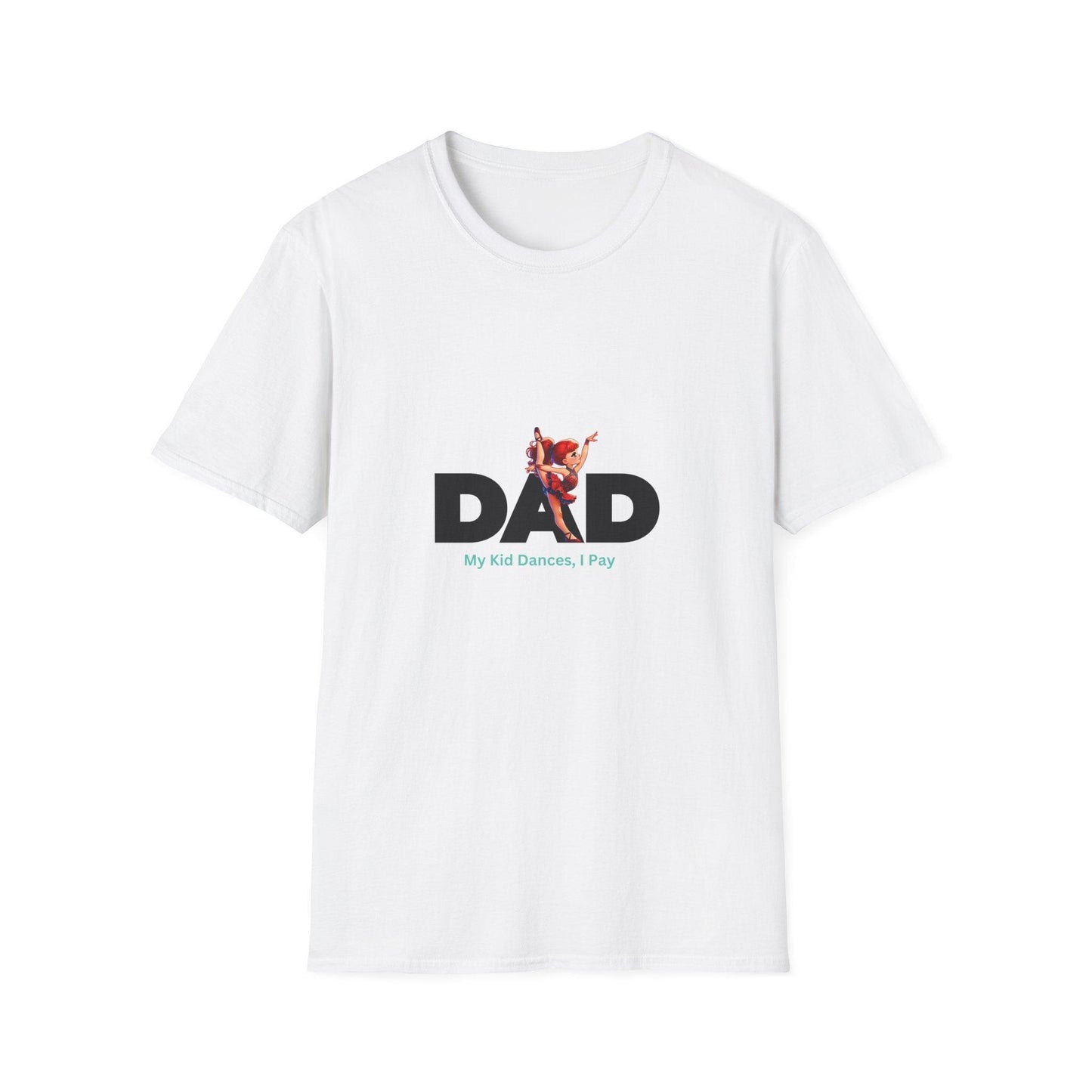 Dance Dad: Red Hair Ponytail Dancer T-Shirt - Whippie's
