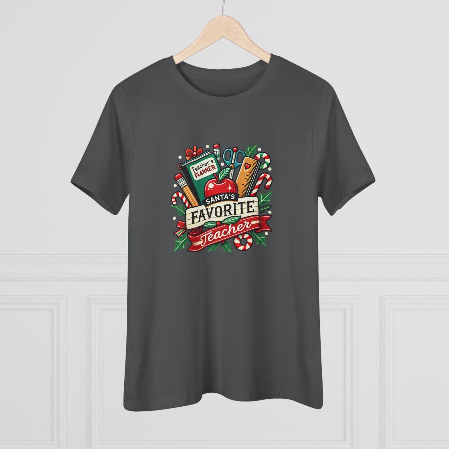 Santa's Favorite Teacher - Spreading Holiday Cheer in the Classroom! 🎅🎄 Women's Softstyle Tee - Whippie's
