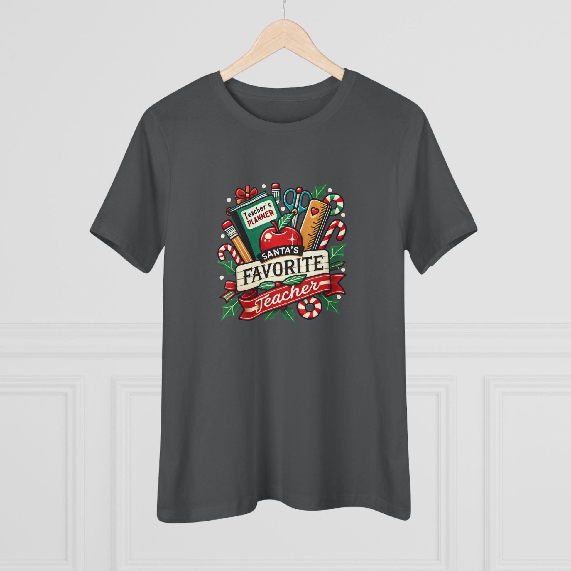Santa's Favorite Teacher - Spreading Holiday Cheer in the Classroom! 🎅🎄 Women's Softstyle Tee - Whippie's