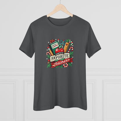 Santa's Favorite Teacher - Spreading Holiday Cheer in the Classroom! 🎅🎄 Women's Softstyle Tee - Whippie's