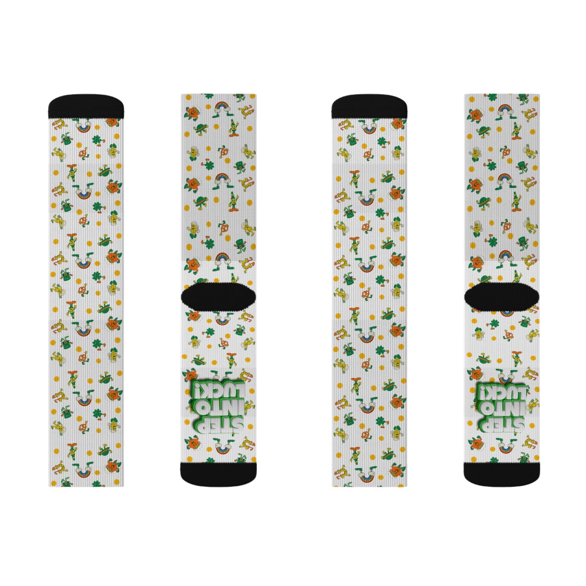 Lucky Charm St. Patrick's Day Socks - Step into Luck! 🍀🌈💰 - Whippie's