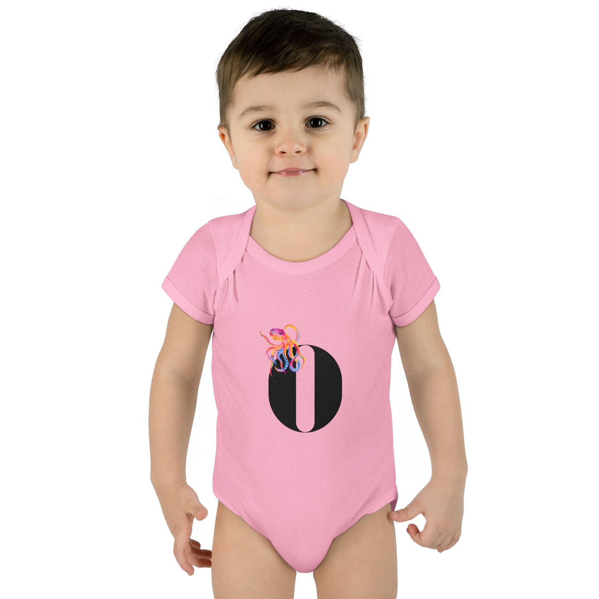 Alphabet Adventures: Letter O - Outrageous Octopus Baby Onesie - Whippie's