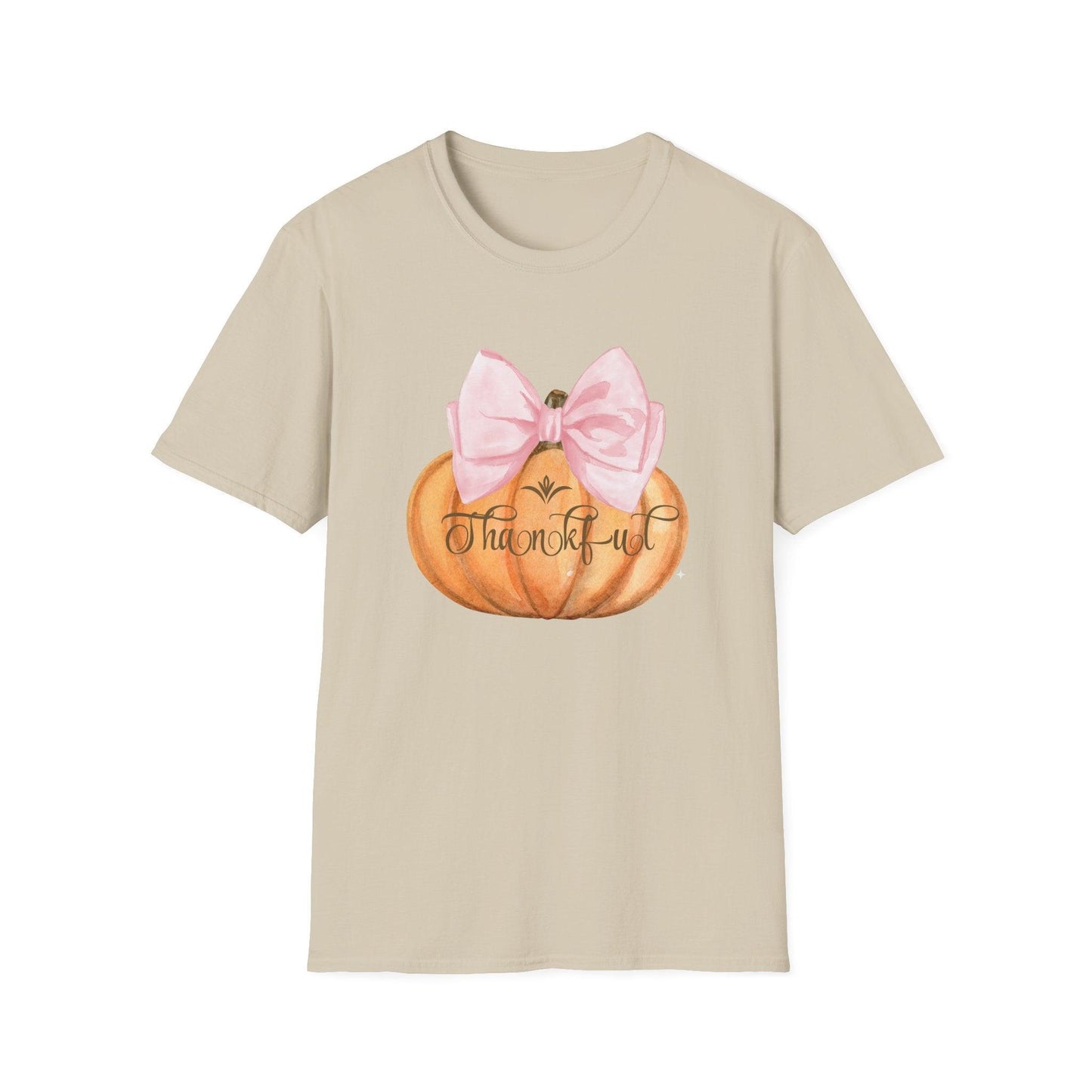 Thankful Pumpkin - A Heart Full of Gratitude! 🧡🎀 Unisex Tee - Whippie's