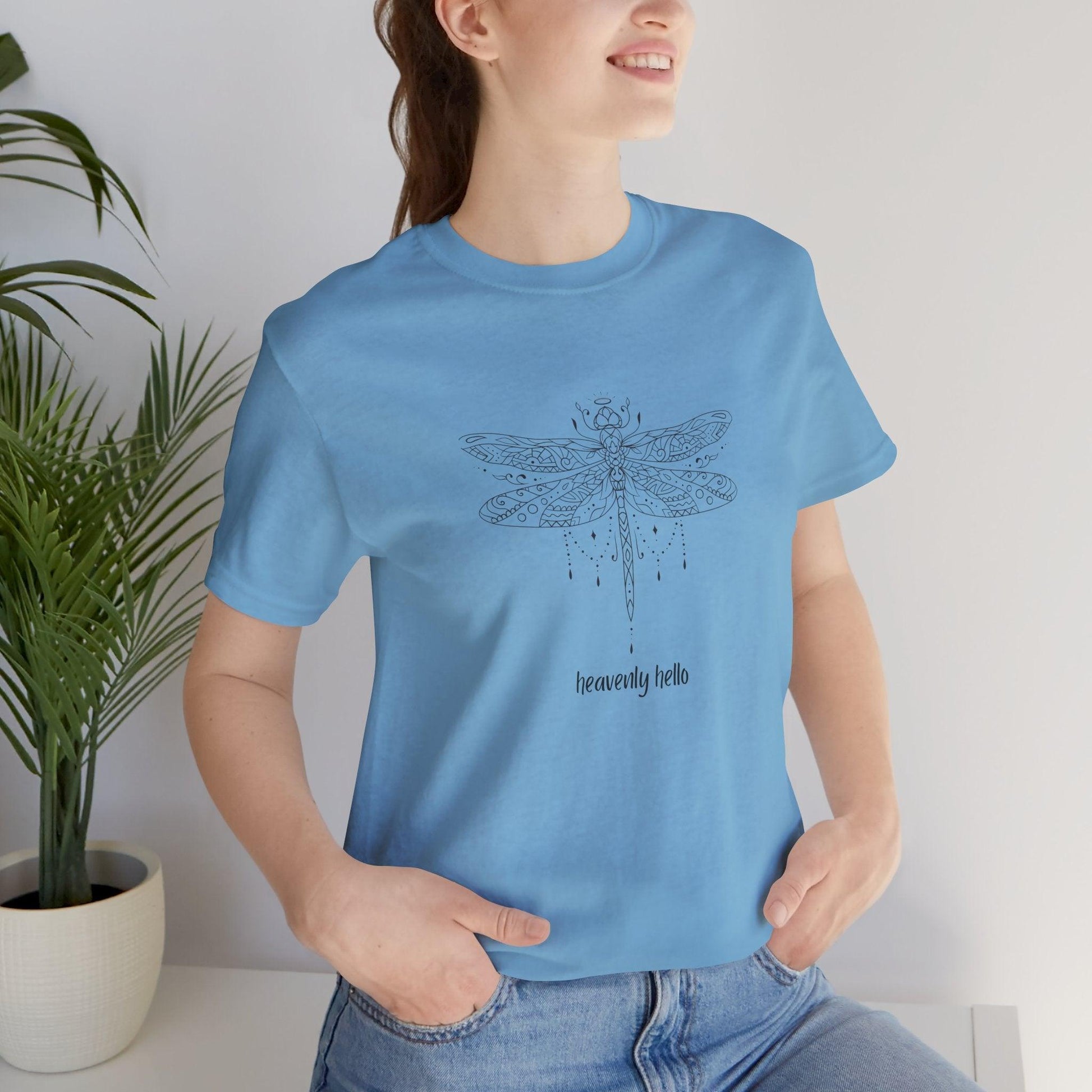 Heavenly Hello Unisex Jersey Tee - 🕊️ Carry a Piece of Heaven Close to Your Heart 🕊️ - Whippie's