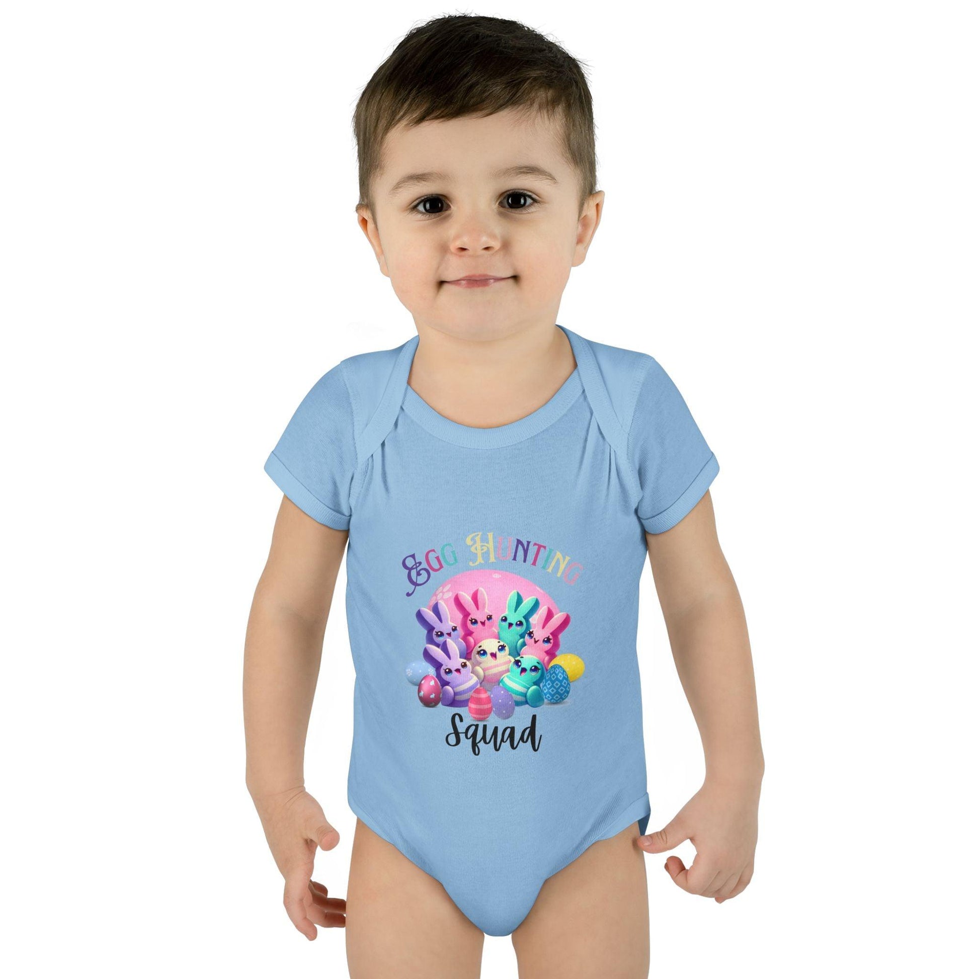 Egg Hunting Squad Baby Onesie - 🐣🐰 Hop into Easter Fun! 🐰🐣 - Whippie's