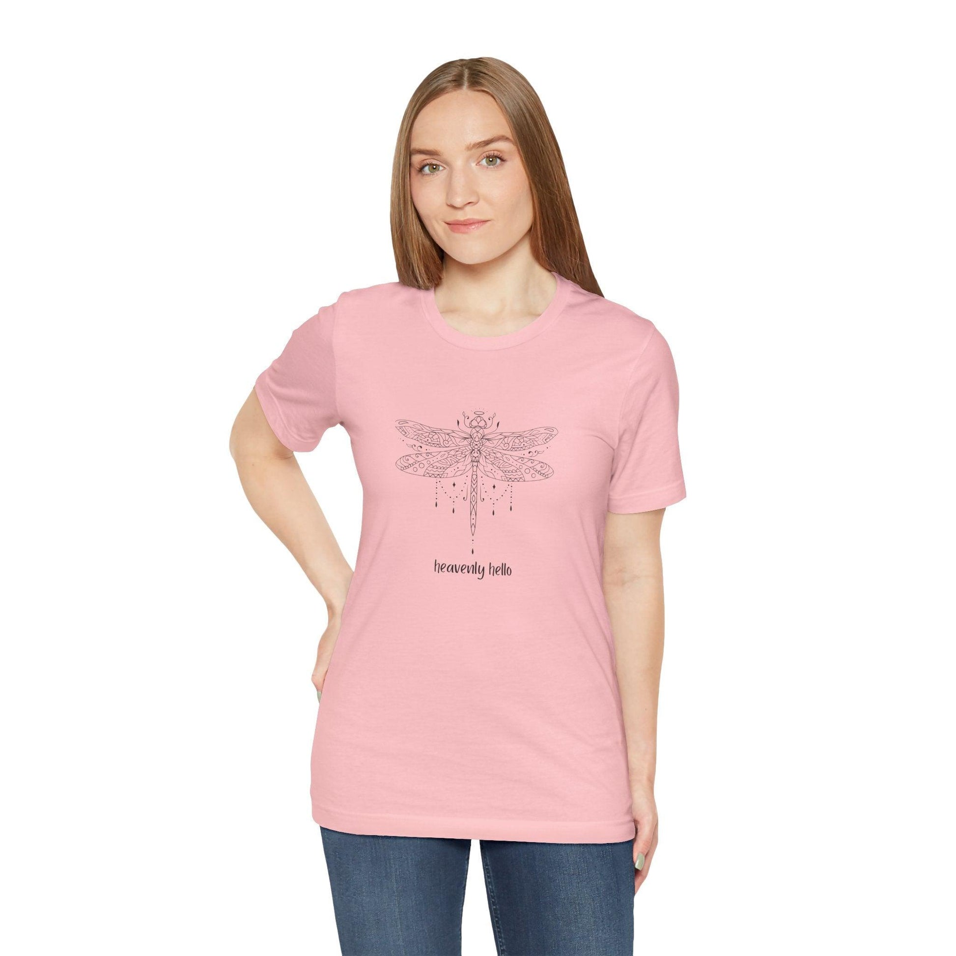 Heavenly Hello Unisex Jersey Tee - 🕊️ Carry a Piece of Heaven Close to Your Heart 🕊️ - Whippie's