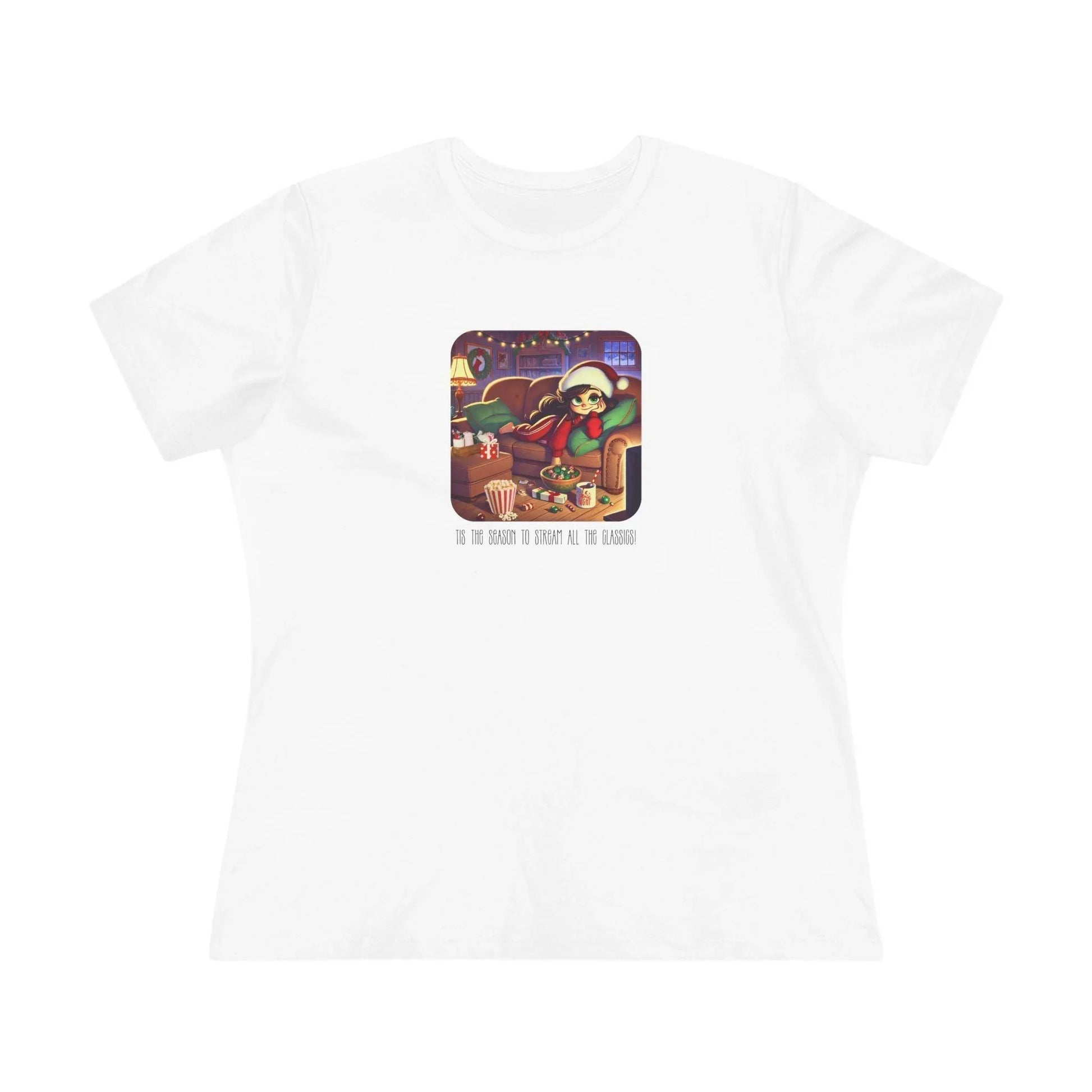 🎅🍿 'Tis the Season to Binge All the Classics! 🎄🎁 - Women's Softstyle Tee - Whippie's