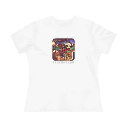 🎅🍿 'Tis the Season to Binge All the Classics! 🎄🎁 - Women's Softstyle Tee - Whippie's
