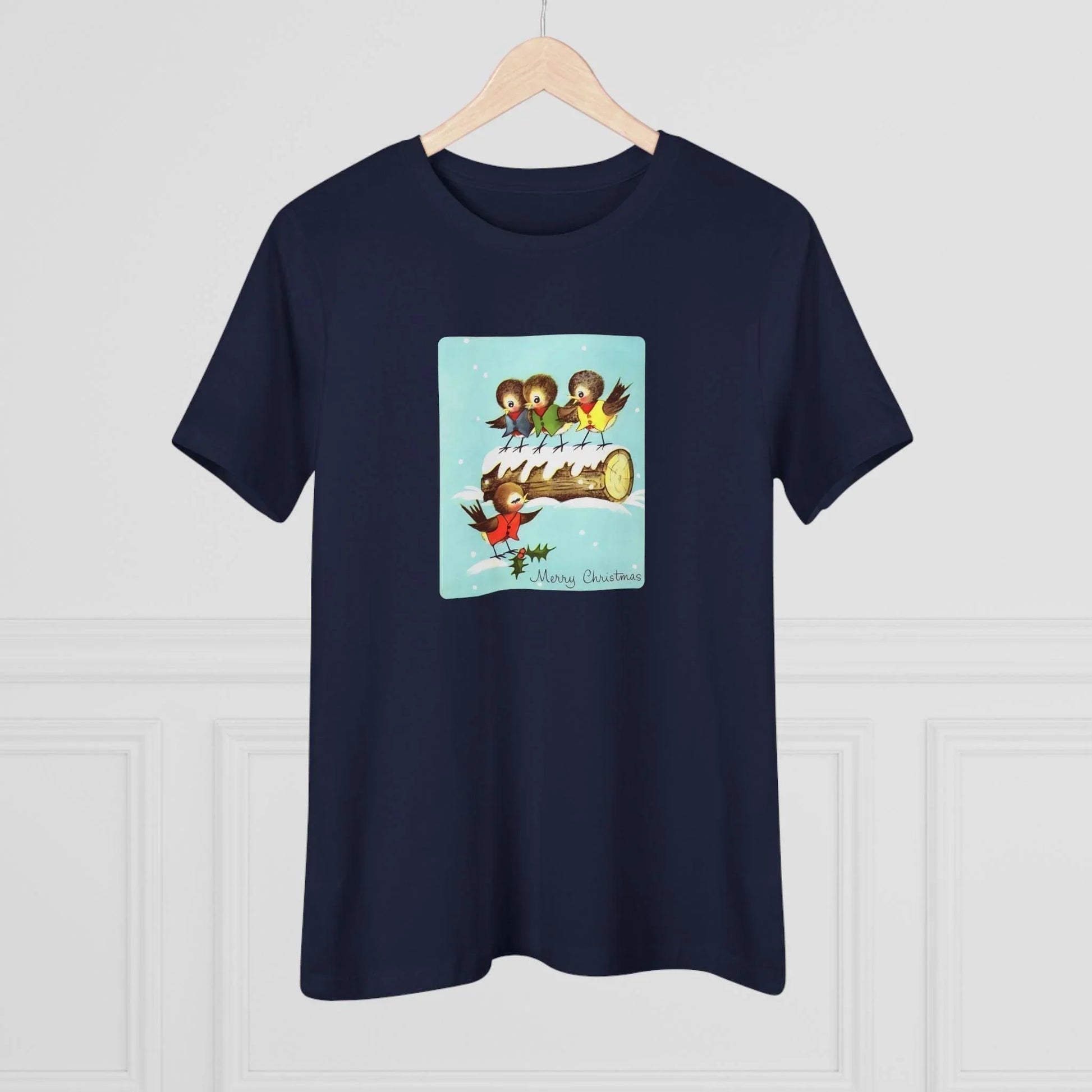 Merry Christmas Song Birds - Women's Tee - Whippie's