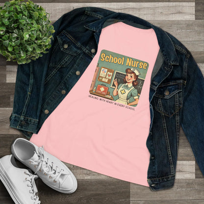 School Nurse Hero Tee - Healing with Heart in Every School