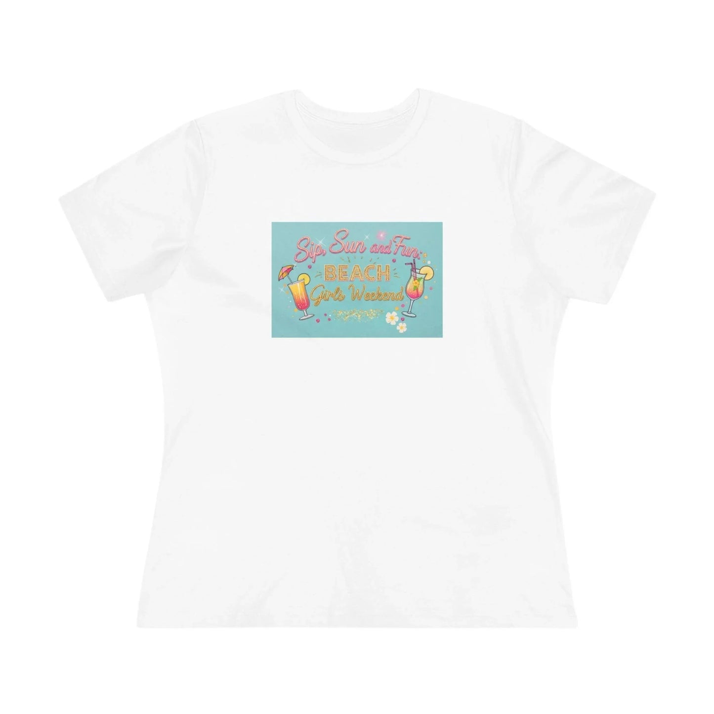 Sun, Sips, and Fun Beach Girls' Weekend - Women's Softstyle Tee - Whippie's