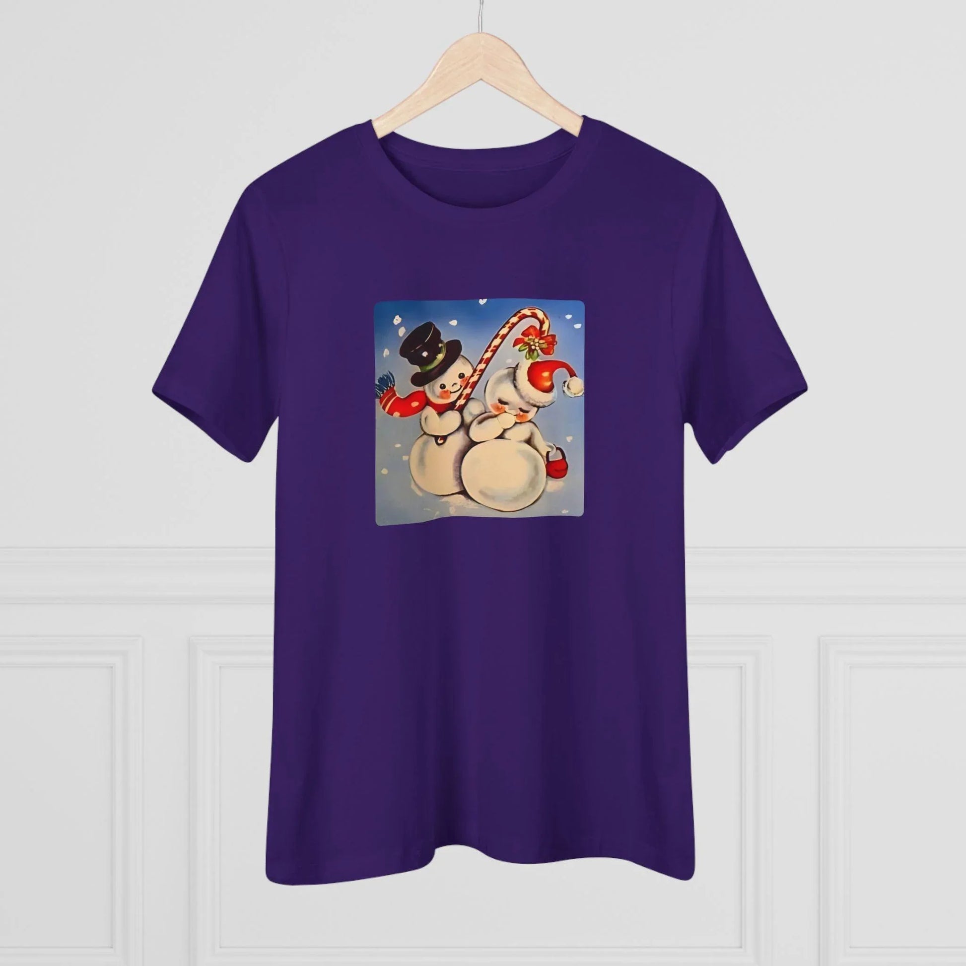 Snow Couple Mistletoe - Women's Softstyle Tee - Whippie's