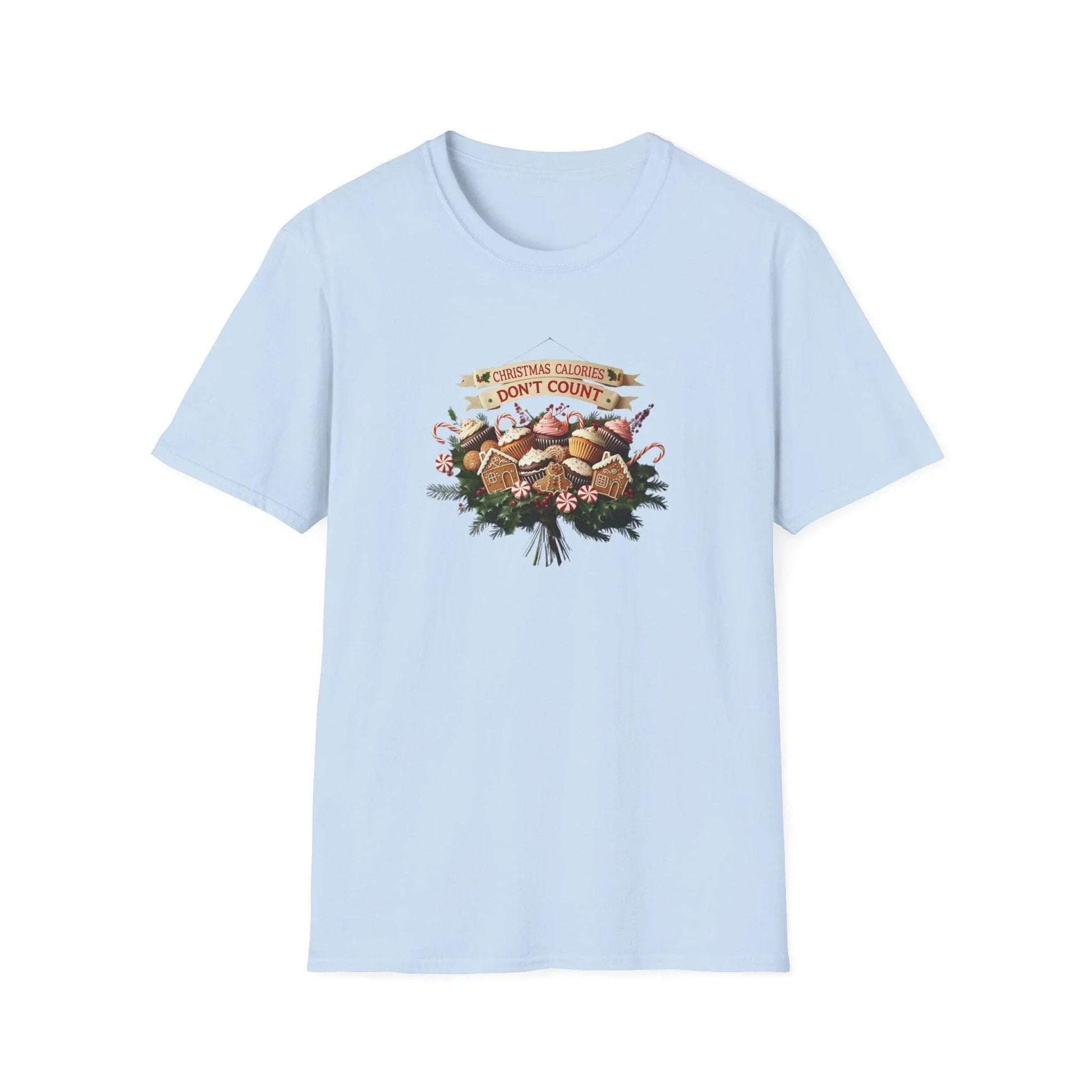 Christmas Calories Don't Count 🎅🎄 - Unisex Softstyle T-Shirt 🍪🎁 - Whippie's