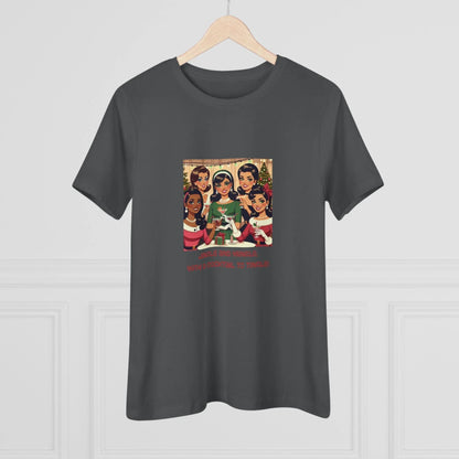 Holiday Friends Sipping Cocktails - Women's Softstyle Tee - Whippie's