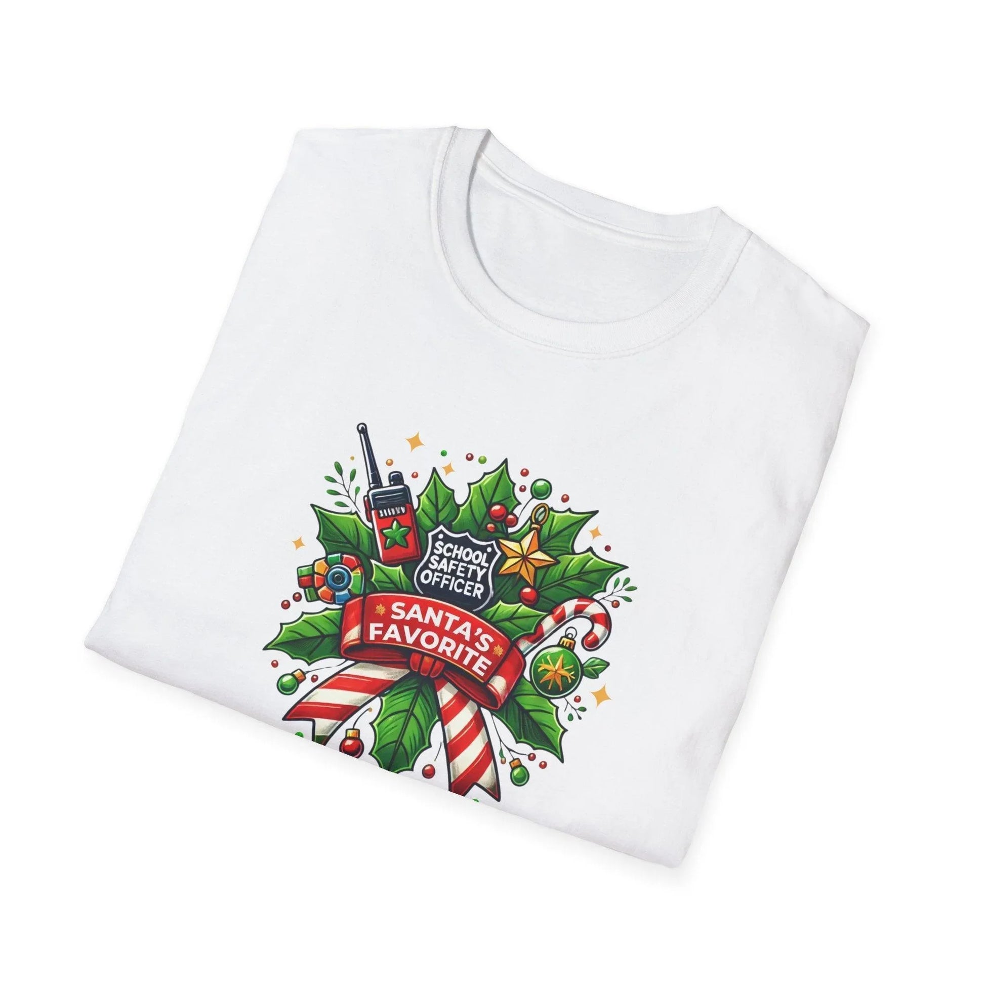 Santa's Favorite School Safety Officer Unisex Tee 🚨🎅 - Whippie's