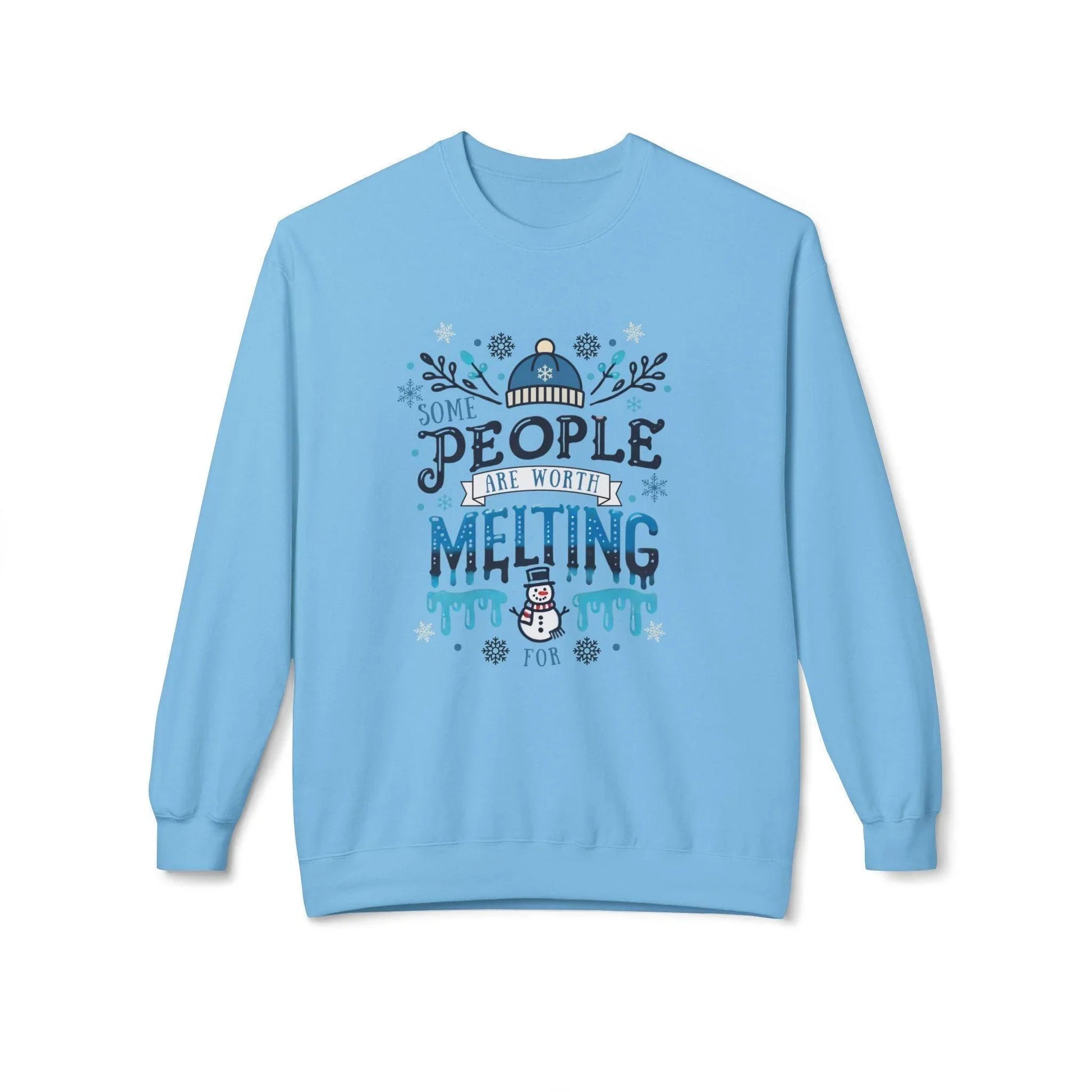 ☃️ Some People are Worth Melting For ❤️ Unisex Fleece Sweatshirt ✨ - Whippie's