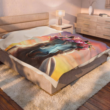 Horse Blanket | Horse Dreams Velveteen Blanket