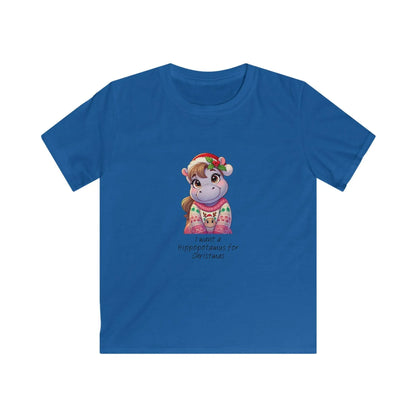 I Want a Hippopotamus for Christmas 🦛🎄 Girl Hippo - Kids' Tee! 🎁✨ - Whippie's