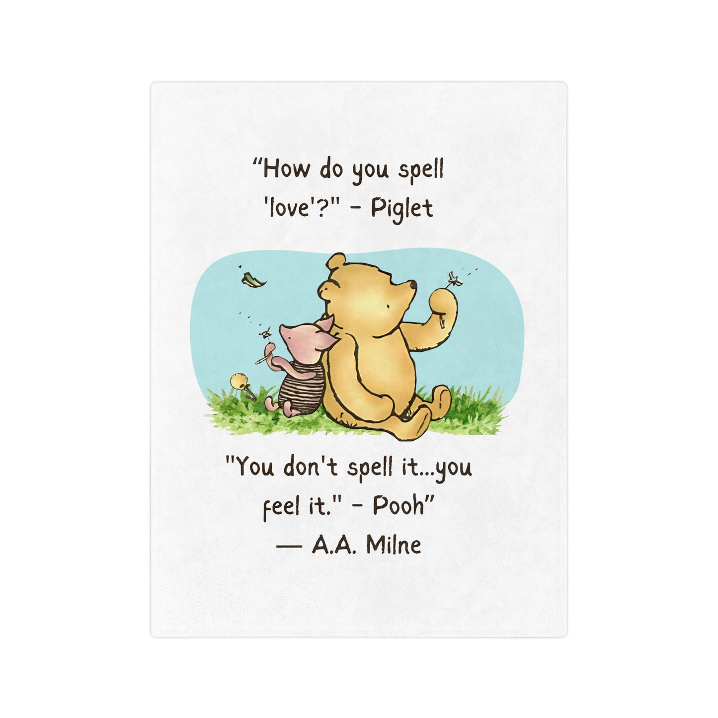 How Do You Spell Love? Soft Fleece Baby Blanket - Feel the Love!