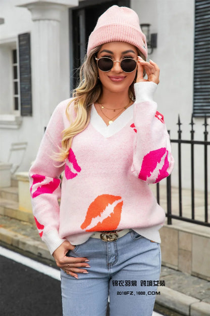 Kiss Sweater | Valentine Boutique Knit Pullover