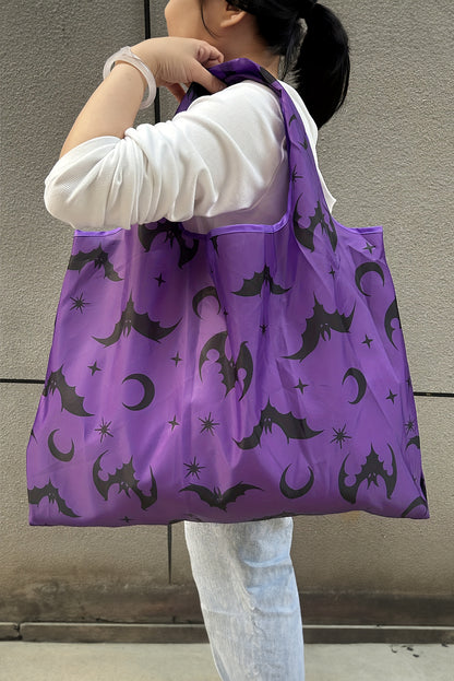 Tillandsia Purple Goth Halloween Foldable Tote Bag