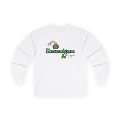 Let the Shenanigans Begin Long Sleeve Tee - Happy St. Patrick's Day! 🌈🍀 - Whippie's