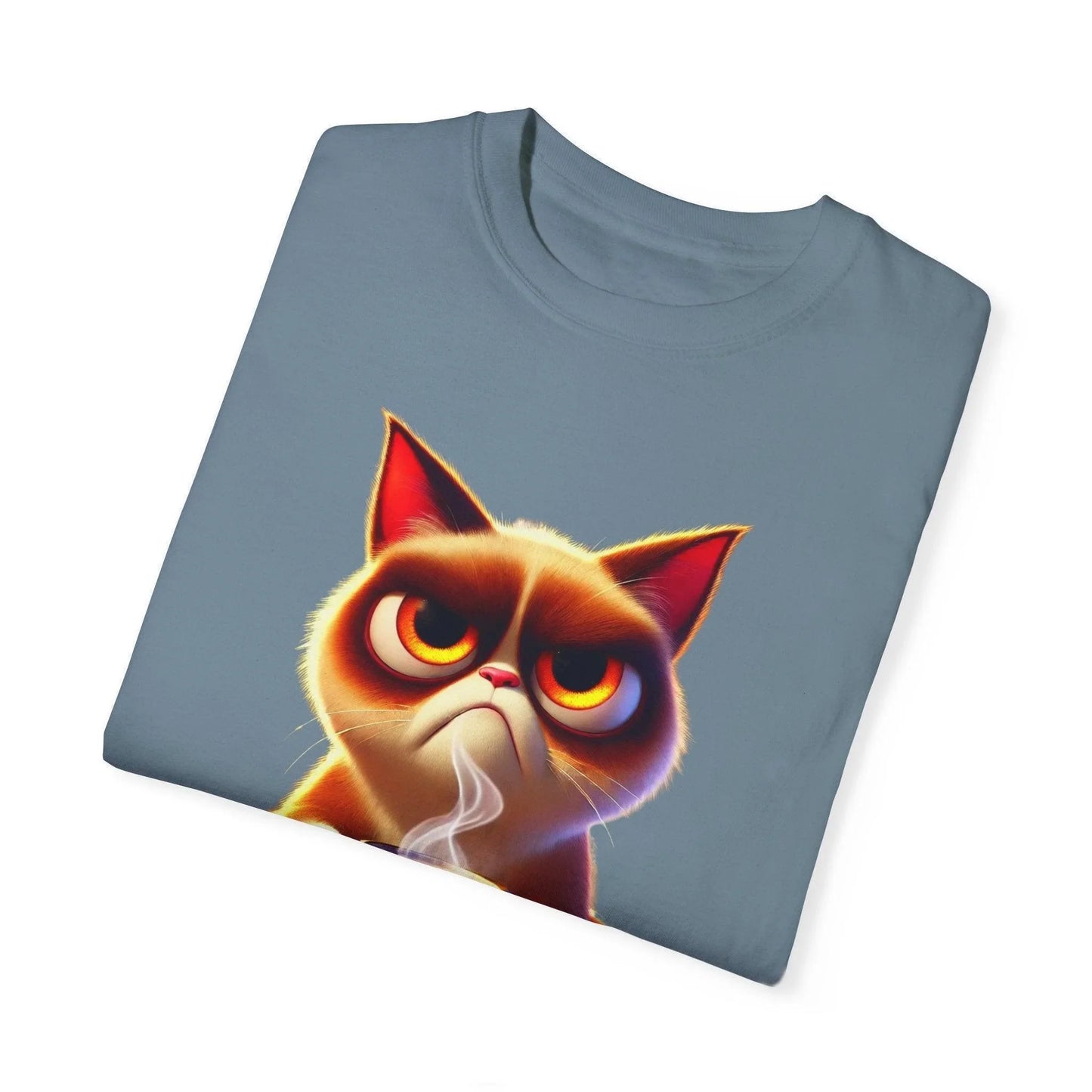 Adulting Again 😾☕ Unisex Garment-Dyed Tee 😹 - Whippie's