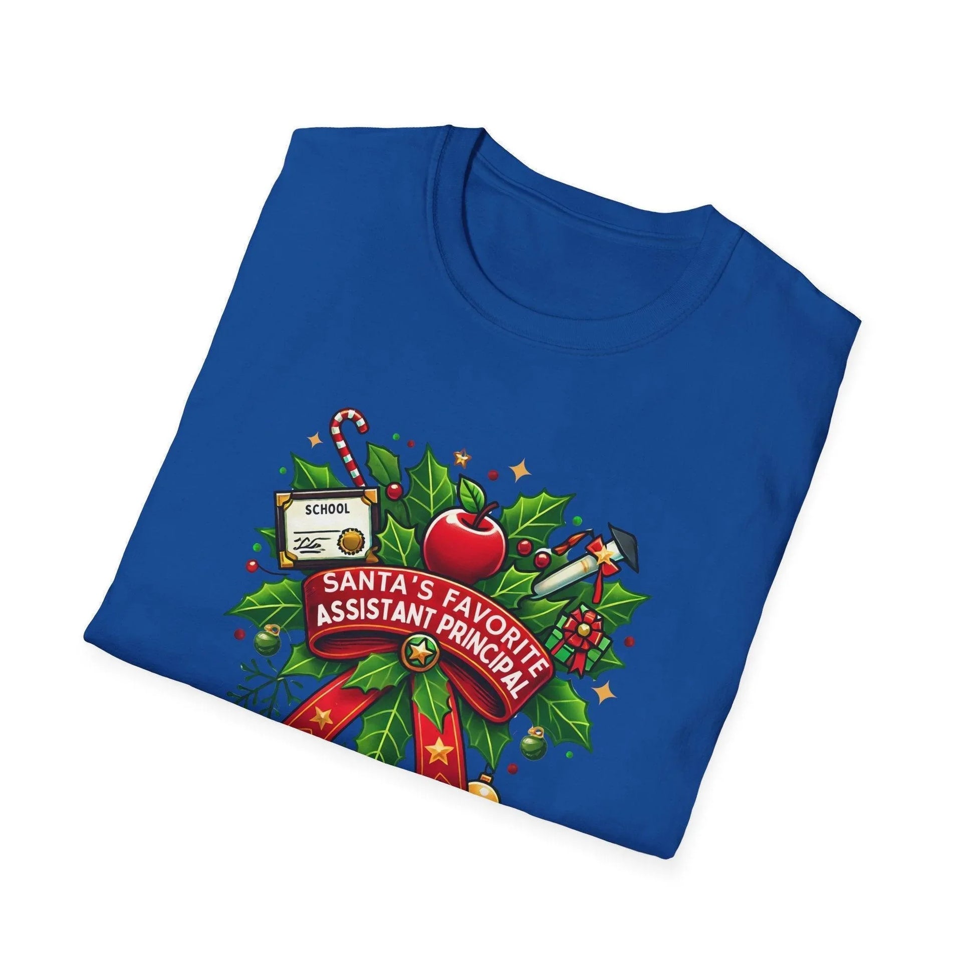 Santa's Favorite Assistant Principal Unisex Tee 🍎🎅 - Whippie's