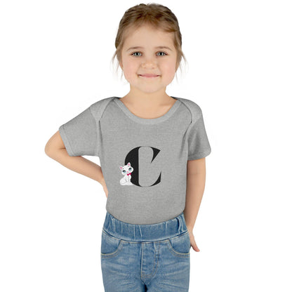 Alphabet Adventures: Letter C - Cute Kitty Cat Baby Onesie C is for Cute Kitty Cat! - Whippie's