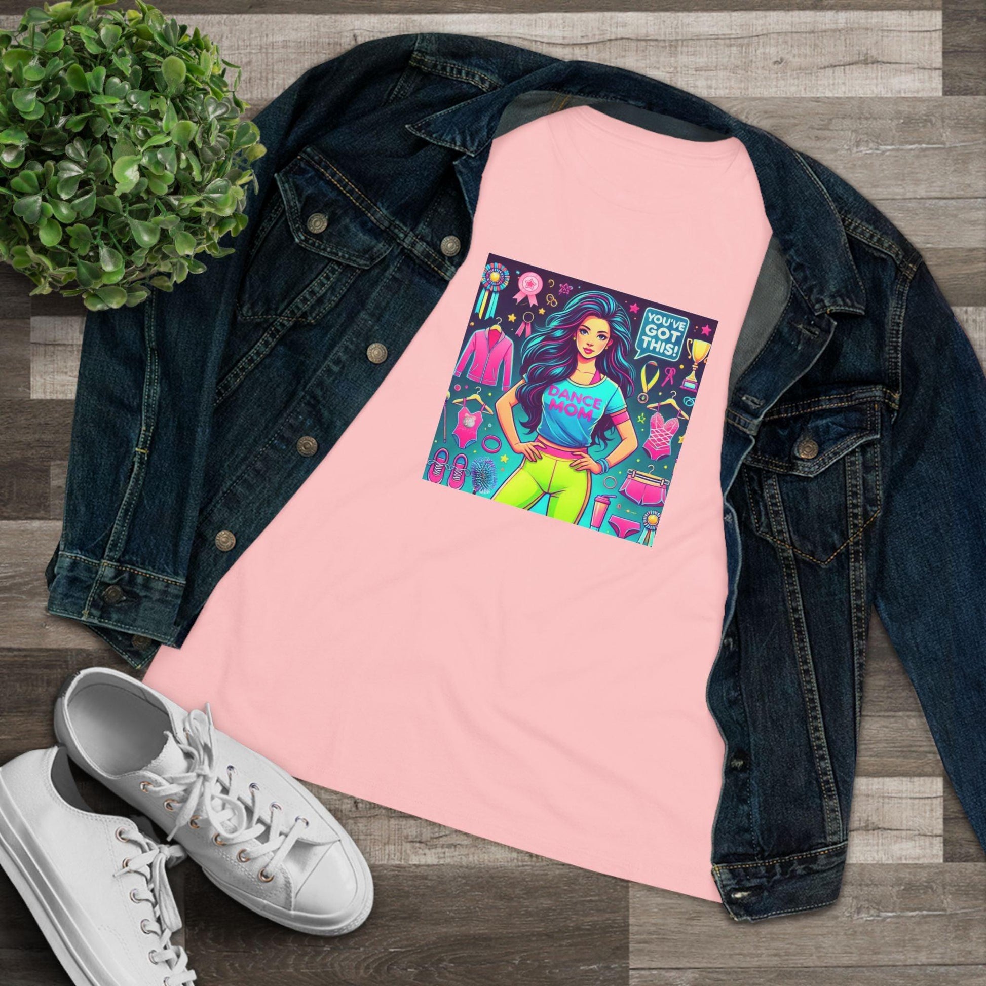 Dance Mom Magic (Black Hair) - A Colorful Celebration 🌈 - Women's Softstyle Tee - Whippie's