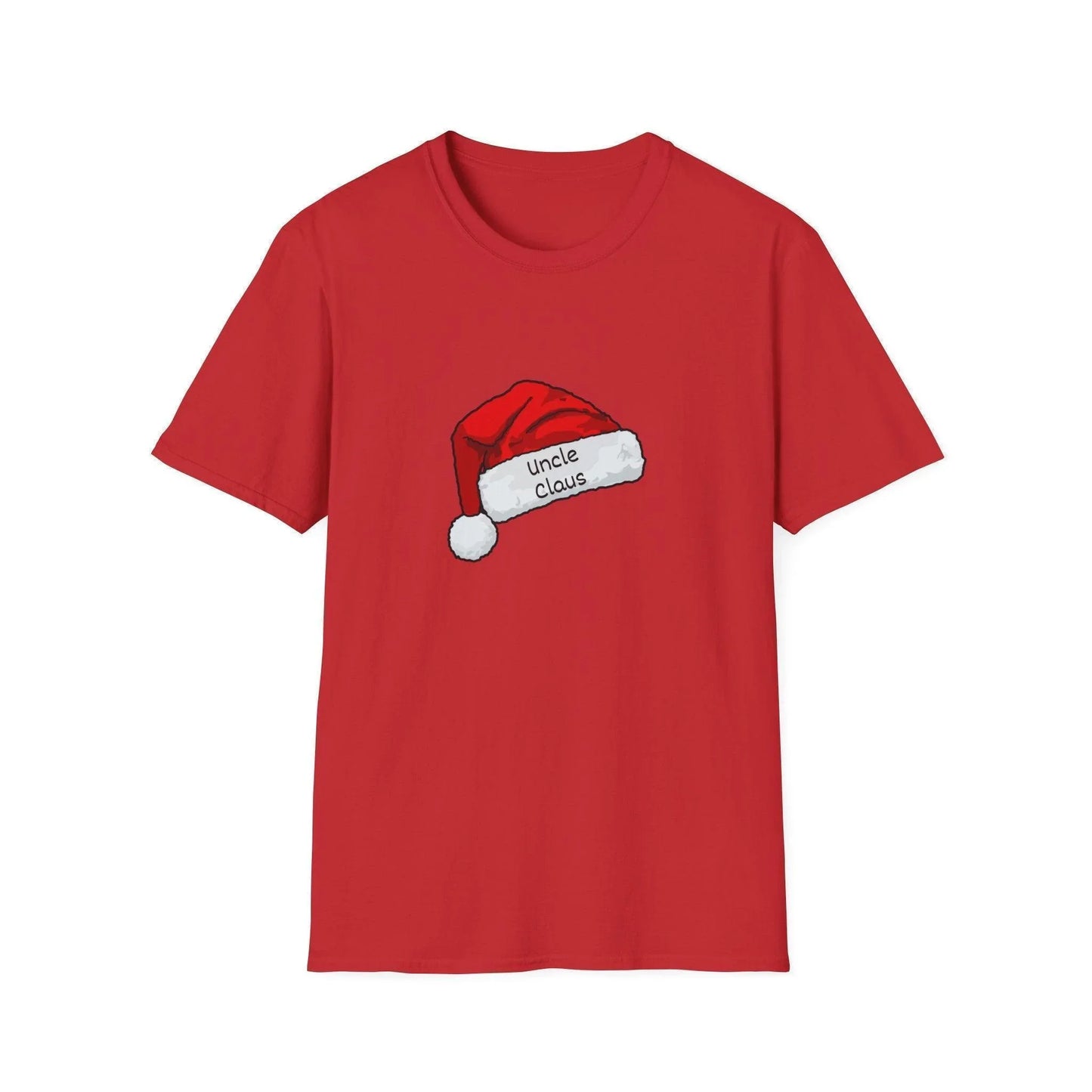 Uncle Claus: The Coolest Santa in Town 🎅- Mens Softstyle T-shirt - Whippie's