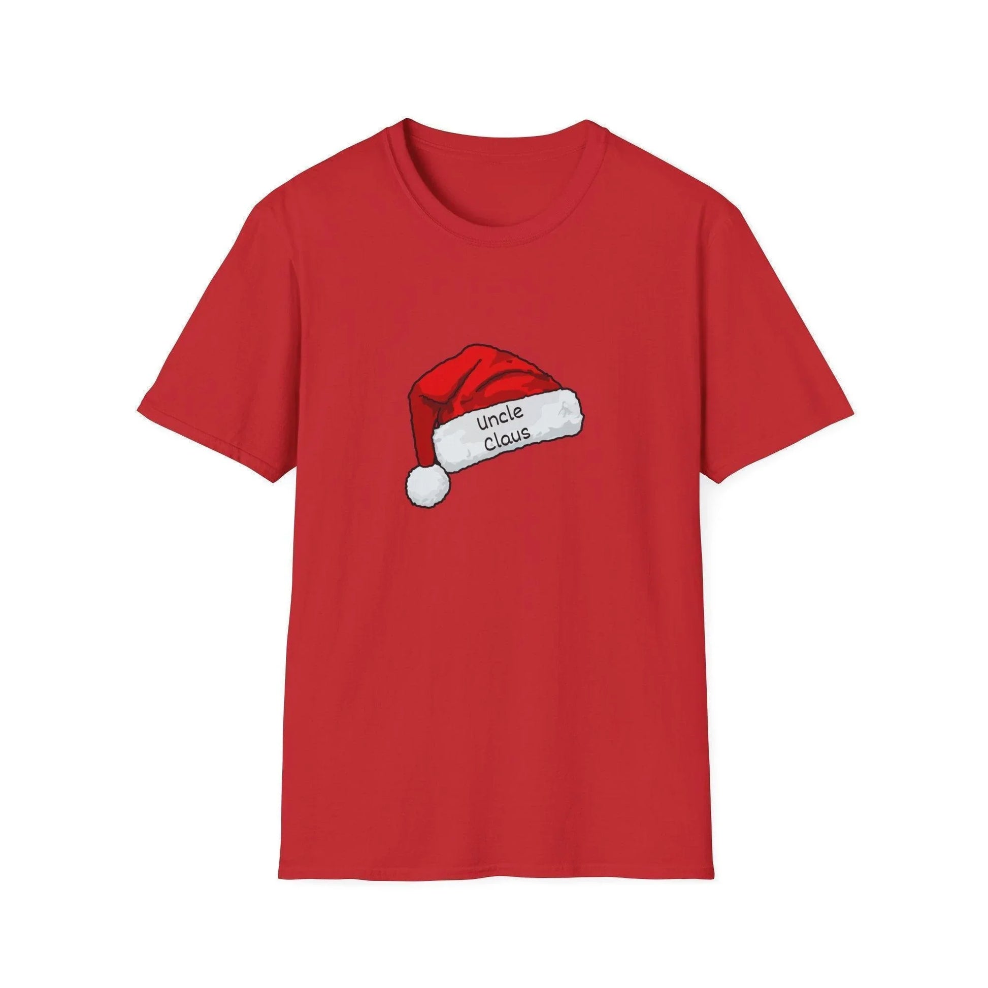 Uncle Claus: The Coolest Santa in Town 🎅- Mens Softstyle T-shirt - Whippie's