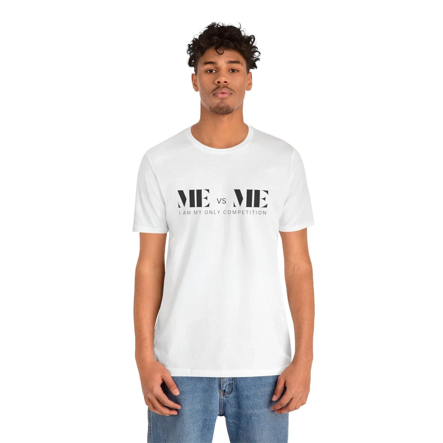 🔥 ME vs ME, I am my Only Competition 💪 Unisex Jersey Tee ✨ Challenge yourself, conquer your goals! - Whippie's
