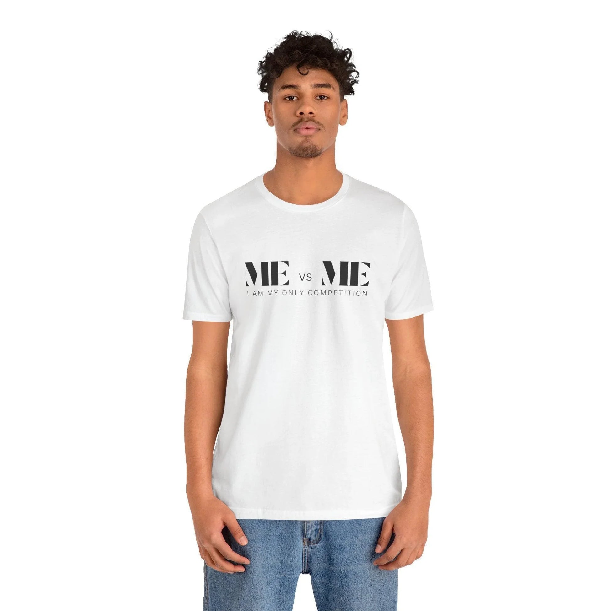 🔥 ME vs ME, I am my Only Competition 💪 Unisex Jersey Tee ✨ Challenge yourself, conquer your goals! - Whippie's