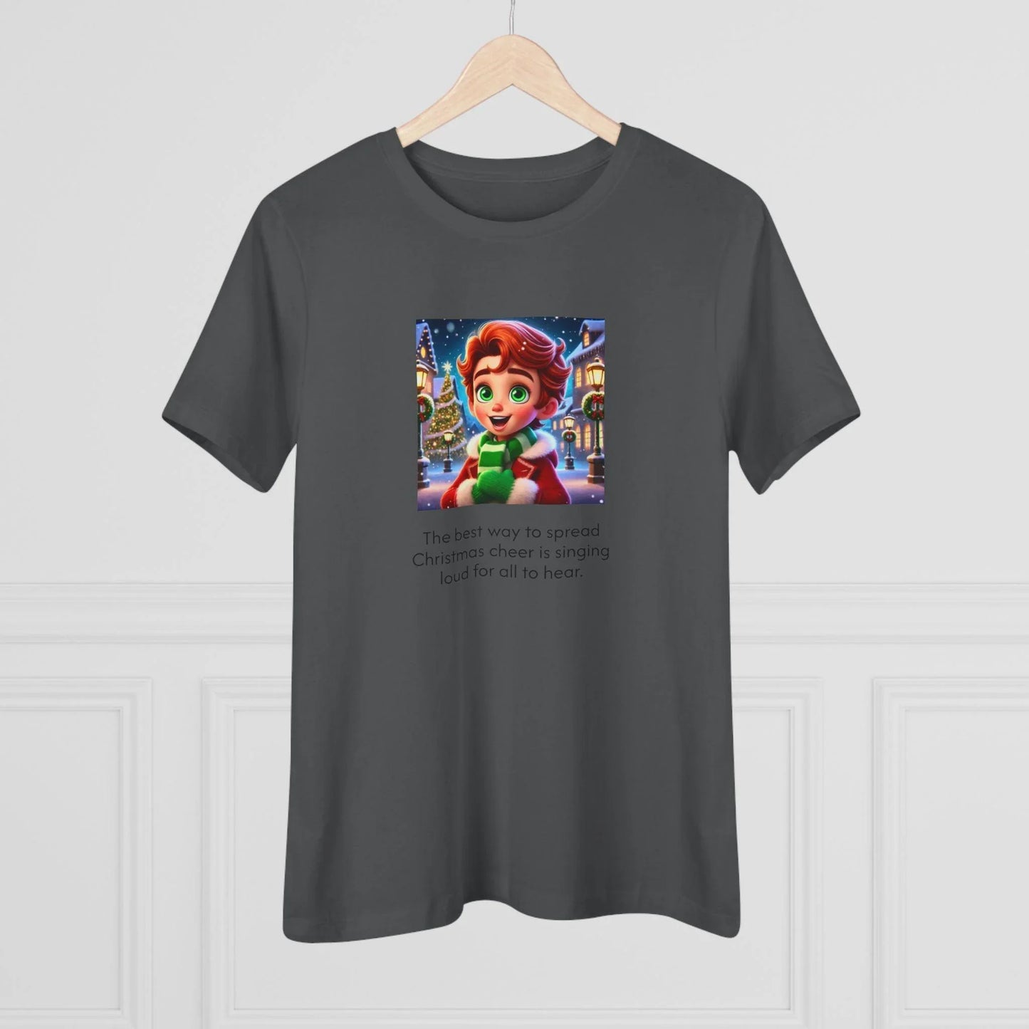 Caroler - Christmas Cheer - RH Boy - Women's Tee - Whippie's